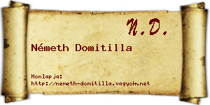 Németh Domitilla névjegykártya